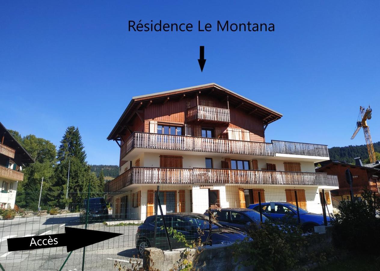 Le Montana - Studio Rue Du Centre - Cosy Et Montagnard - Navette Les Gets Exteriér fotografie